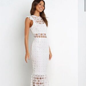 Petal and Pup Lauren dress - white
